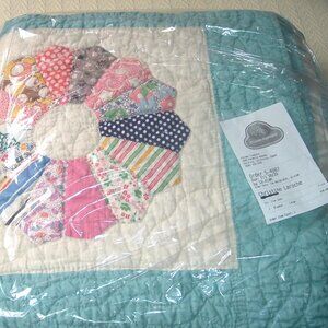 VTG Handmade Dresden Plate Quilt 68” X 88” Full/Queen Grandma SEE 10 PICS, NICE!